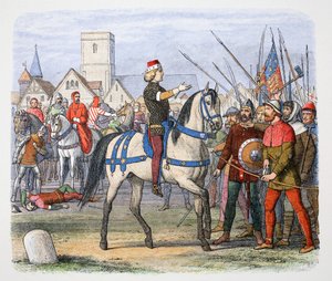 Kong Richard II møder oprørerne ved Smithfield, Peasants