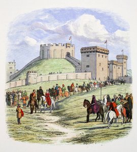 Matilda har tilladelse til at trække sig tilbage fra Arundel, Sussex, 1139 1864 af James William Edmund Doyle