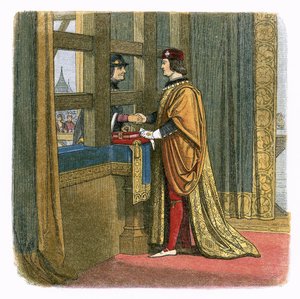 Møde mellem kong Edward IV og Ludvig XI af Frankrig i Pecquigny af James William Edmund Doyle