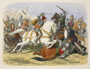 Richard III ved Bosworth Field, 22. august 1485, fra A Chronicle of England BC 55 to AD 1485, udg. London, 1863 af James William Edmund Doyle