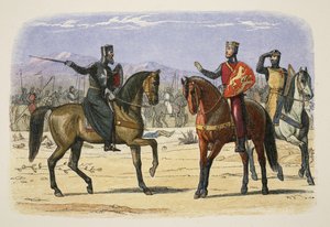 Richard and the Master of St John, Joppa, 23. juli 1191, fra A Chronicle of England BC 55 til AD 1485, pub. London, 1863 af James William Edmund Doyle