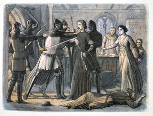 Anholdelsen af Sir Roger Mortimer, Nottingham Castle, 1330 1864 af James William Edmund Doyle