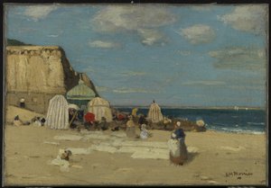 The Beach, St. Malo, ca. 1900
