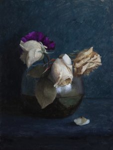 Mørkt blomsterstilleben