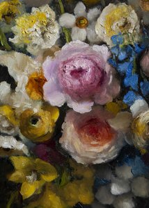 Farvestrålende blomster