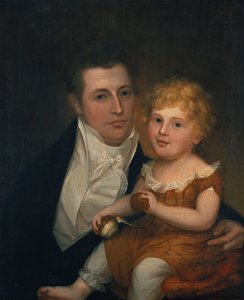 Portræt af Dr. Samuel Simes og hans datter, Mary Jane
