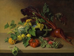 Stilleben med grøntsager, 1826