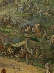 Detalje af udgravning af Gent-kanalen (olie på lærred)