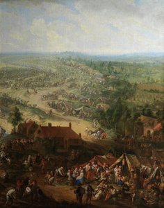 Detalje af udgravning af Gent-kanalen (olie på lærred) af Jan-Anton Garemyn