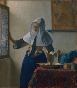 Ung kvinde med en vandkande, ca. 1662 (olie på lærred) af Johannes Vermeer
