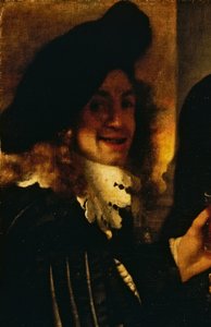 Musiker, detalje fra The Procuress af Johannes Vermeer