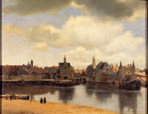 Udsigt over byen Delft af Jan (1632 75) Vermeer
