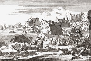 1692 jordskælv ved Port Royal, Jamaica.