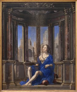 Danae. Jupiter bliver til en gylden regn for at forføre den unge kvinde. Maleri af Jan Gossaert dit Mabuse (1478-1532), olie på træ (95 x 113 cm)