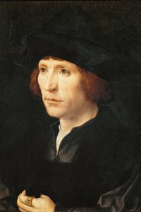 Portræt af en mand - Jan Gossaert (Gossart, dit Mabuse) (ca. 1478-1532). Olie på træ, ca. 1527-1530. Mål: 40x27,5 cm. Kunsthistorisk Museum, Vienne