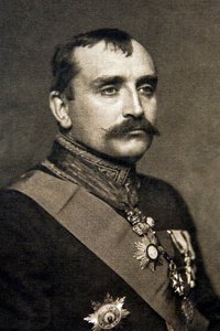 Paul Claudel i konsulkostume 1910 - fotografi af Jan Nepomuk Langhans af Jan (studio of) Langhans