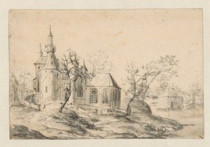 Kirke på en bakke af Jan Abrahamsz. Beerstraten
