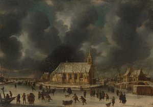Skøjteløb ved Sloten, nær Amsterdam.