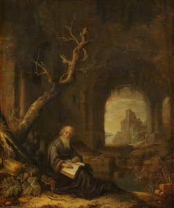 En eremit i en ruin af Jan Adriaensz. van Staveren