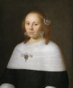 Portræt af en ung kvinde fra Hoorn, 1658
