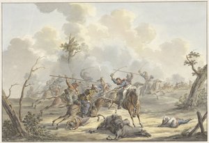 Angreb mellem Krim-kosakker og fransk hesteartilleri