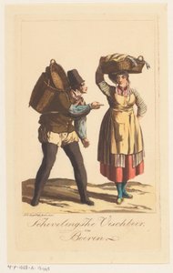 Scheveningen fiskere typer Schevelingsche Visch Boer og Boerin (titel på objekt)