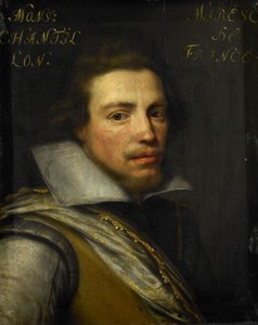 Portræt af Gaspard de Coligny III, greve af Châtillon sur Loing af Jan Antonisz van Ravesteyn (workshop of)