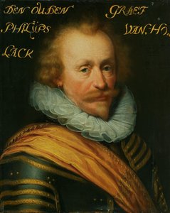 Portræt af Philips, greve af Hohenlohe zu Langenburg af Jan Antonisz van Ravesteyn (workshop of)
