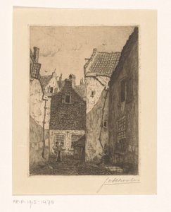 Gårdsplads af Jan Antonius van Schooten (signed by artist)