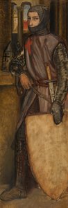 Godfrey of Bouillon (olie på panel)