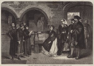 Luther, da han var korist, synger salmer fra dør til dør i Eisenach