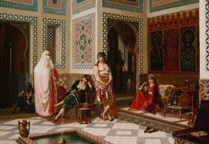 I Harem (olie) af Jan Baptist Huysmans