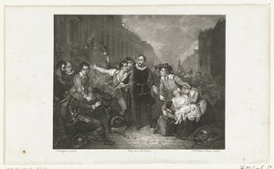 Borgmester Pieter van der Werffs selvopofrelse, 1574 af Jan Baptist Tetar van Elven