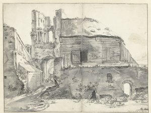 Hus nær en ruin
