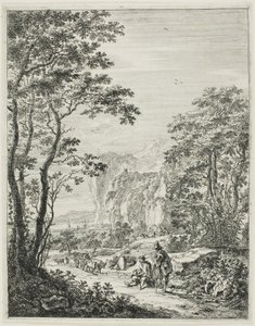 Oksevognen fra Upright Italian Landscapes af Jan Both