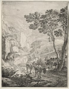 De to Muler. Rocca Aquatico nær Ancona af Jan Both