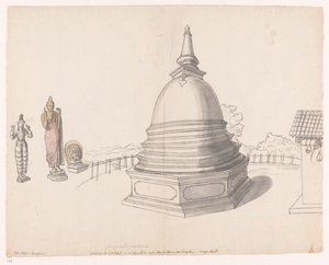Singalese stupa te Moegerikalle af Jan Brandes