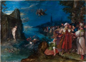 Perseus befrier Andromeda, ca 1600-1610.