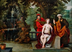 Susanna og de ældre af Jan Brueghel the Younger