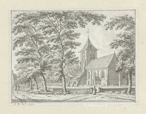 Biggekerke kirke af Jan Bulthuis