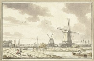 Udsigt ved Zandhoek, uden for Haarlemmerpoort i Amsterdam