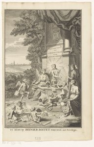 Allegori om Haags historie Titelblad for: Jacob de Riemer, Beschryving van 