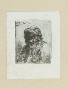 Bebaarde oude man met muts The Compleat Work of Etchings af John Chalon / Oeuvre Complette des Eaux Fortes af Jean Chalon (serietitel) af Jan Chalon