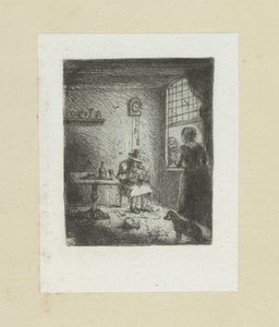 Interiør sætter læsede mand The Compleat Work of Etchings af John Chalon / Oeuvre Complette des Eaux Fortes af Jean Chalon (serietitel) af Jan Chalon