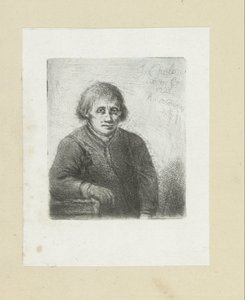 Ung mand lænet på et bord The Compleat Work of Etchings af John Chalon / Oeuvre Complette des Eaux Fortes af Jean Chalon (serietitel) af Jan Chalon