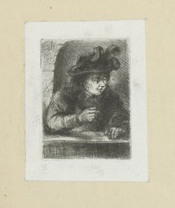 Mand ved rækværk The Compleat Work of Etchings af John Chalon / Oeuvre Complette des Eaux Fortes af Jean Chalon (serietitel) af Jan Chalon