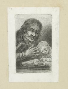 Naturalmand til de eettafel The Compleat Work of Etchings af John Chalon / Oeuvre Complette des Eaux Fortes af Jean Chalon (serietitel) af Jan Chalon