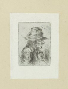 Manden sætter høj hoed, til højre The Compleat Work of Etchings af John Chalon / Oeuvre Complette des Eaux Fortes af Jean Chalon (serietitel) af Jan Chalon