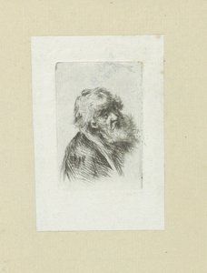 Oude mand sætter baard The Compleat Work of Etchings af John Chalon / Oeuvre Complette des Eaux Fortes af Jean Chalon (serietitel)