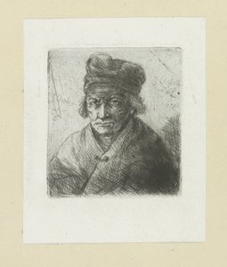 Oude mand sætter muts The Compleat Work of Etchings af John Chalon / Oeuvre Complette des Eaux Fortes af Jean Chalon (serietitel) af Jan Chalon